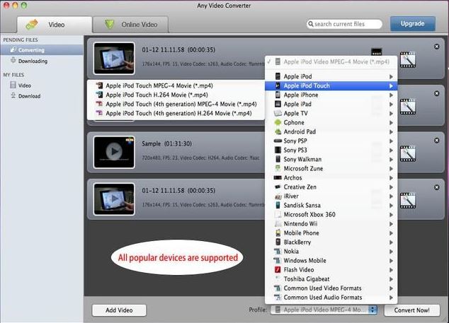 Handbrake für Mac - Any Video Converter