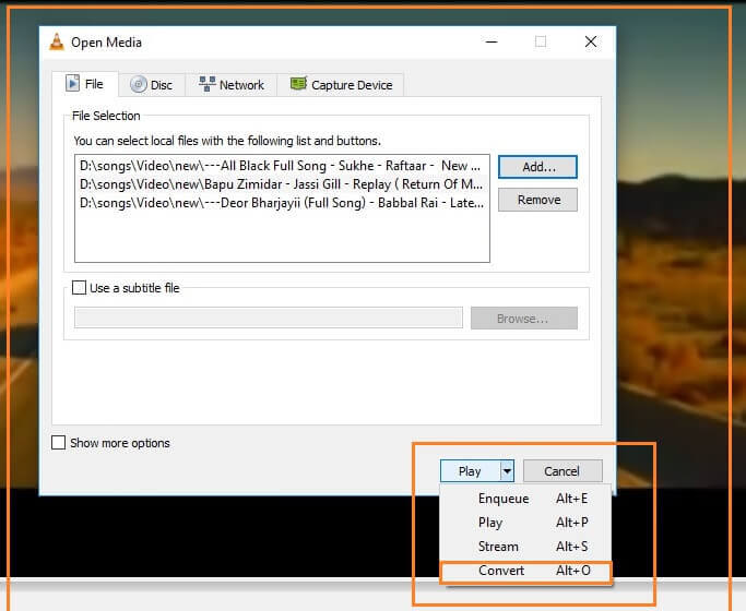 how to trim a video using vlc media player