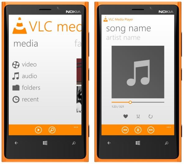 use vlc on windows phone