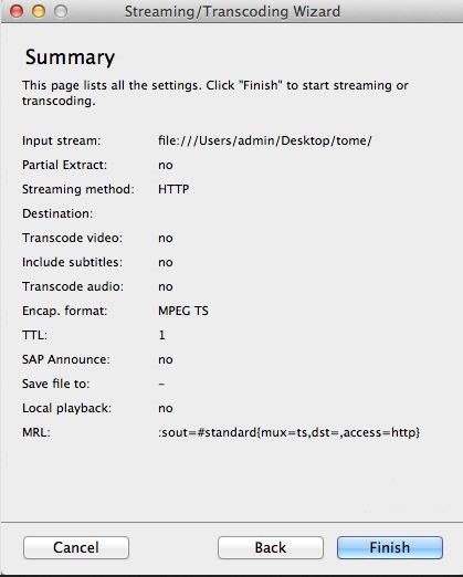 بث vlc على التلفاز