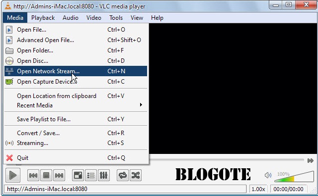 transmitir vlc para tv-open network stream