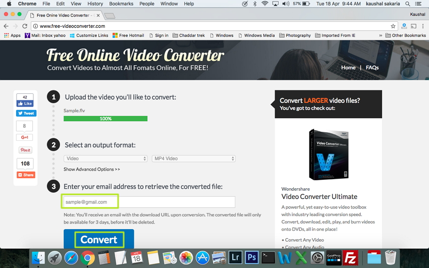 how to convert flv to mp4 mac