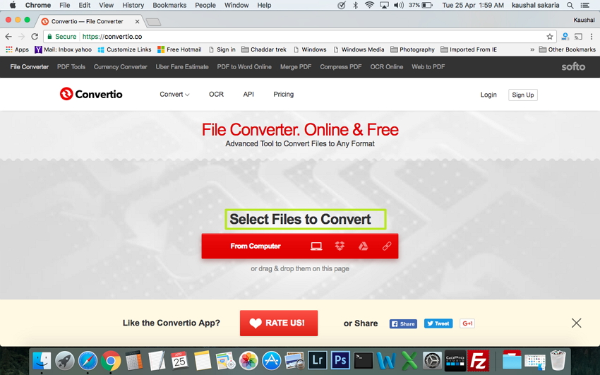 Convert MTS/M2TS to MP4 on Mac - elect File to Convert