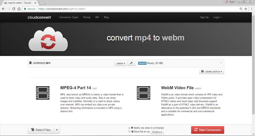 .webm to mp4 converter online