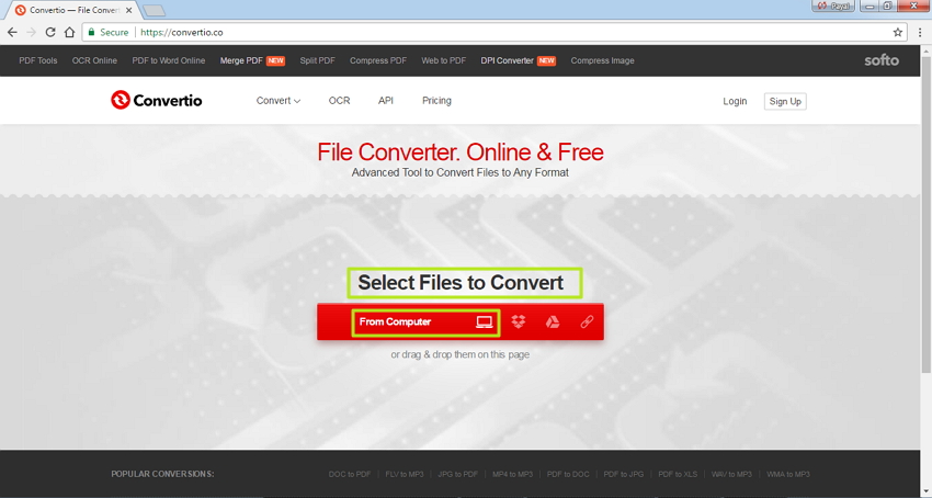 aggiungi file al convertitore Xvid online