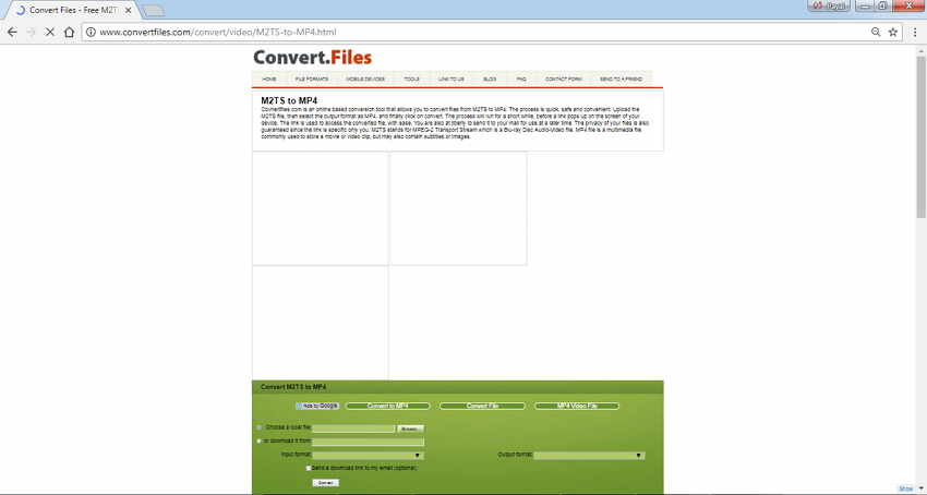 Convert.Files - Compressor de vídeo online