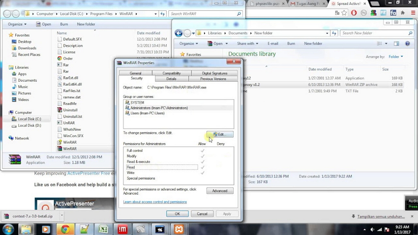 compresser ZIP avec winrar