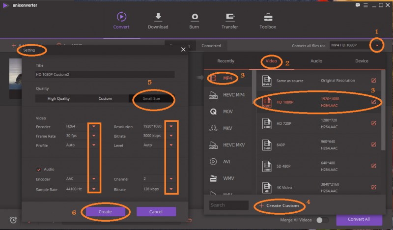 Converti MP4 in dimensioni inferiori offline