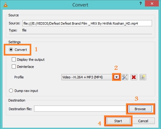 converter formato de vídeo para reduzir o tamanho por VLC