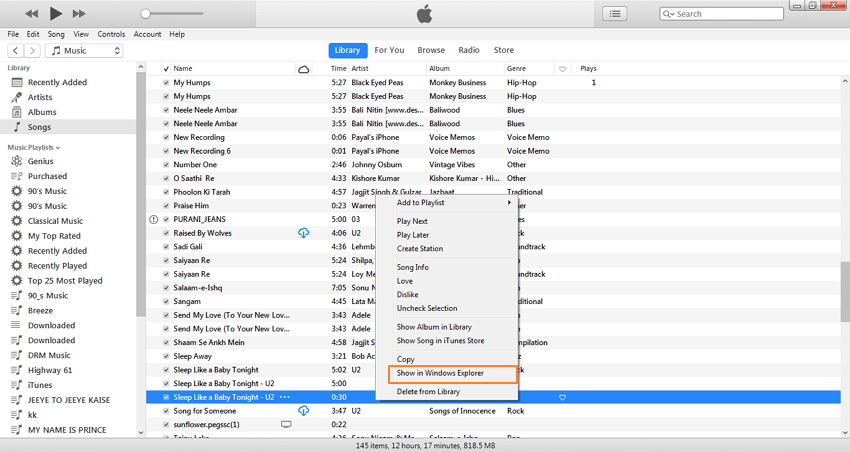 converti un mp3 in suoneria iphone con itunes-ottieni la versione acc della canzone