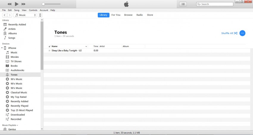 convertir mp3 a tono de llamada iphone con itunes-agregar a la lista de tonos de llamada de iphone