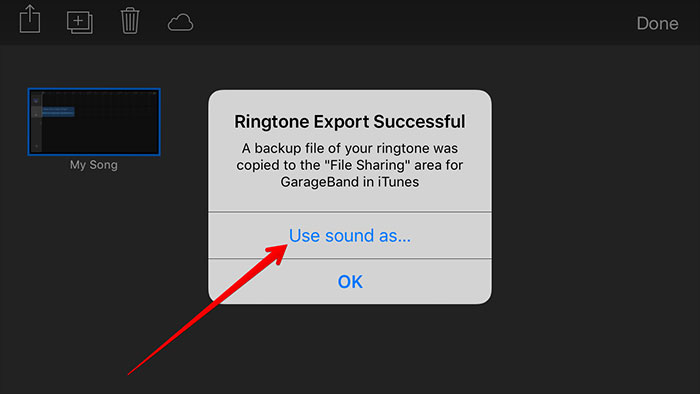 trasferisci un mp3 in iphone con garageband-usa il suono come