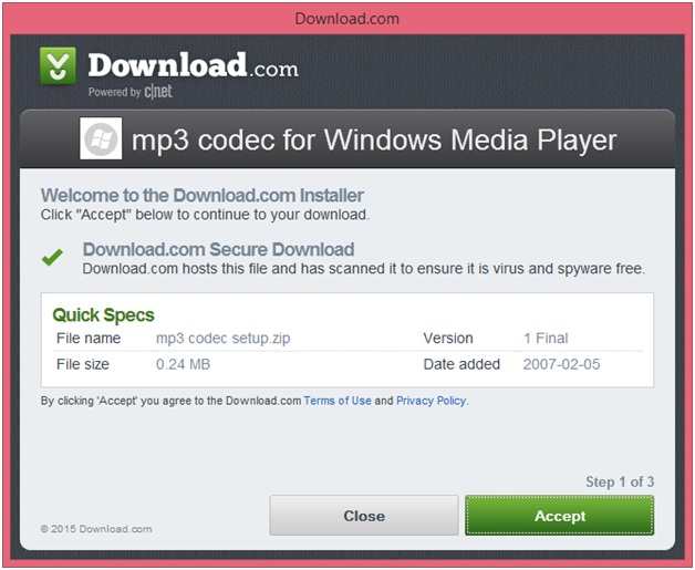 installer le codec pour Windows Media Player