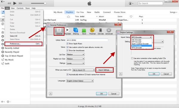 convertir aiff en mp3 avec itunes