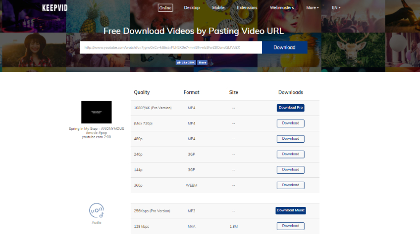 download facebook video to mp3