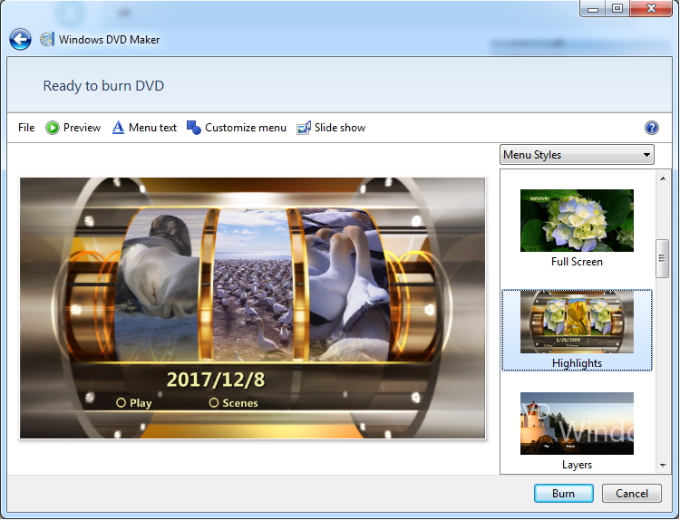 faire un DVD avec Windows DVD Maker