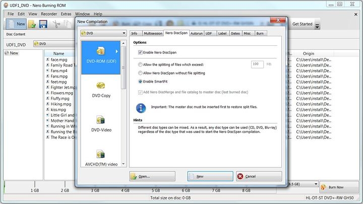 Nero DVD Software