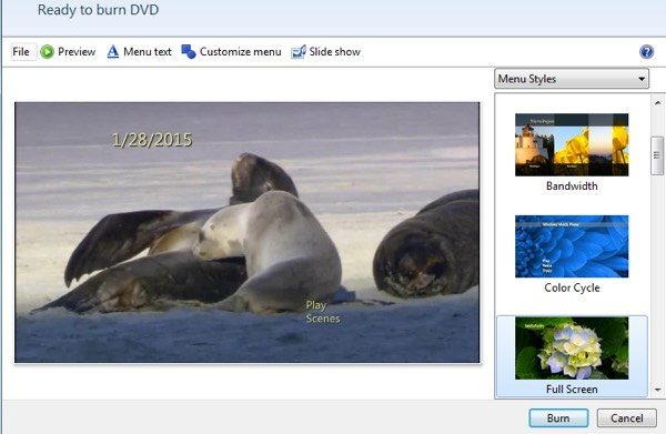 Graver Windows Movie Maker sur DVD