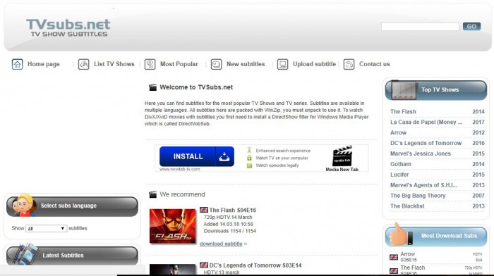 sottotitoli sottotitoli download-tv gratuiti