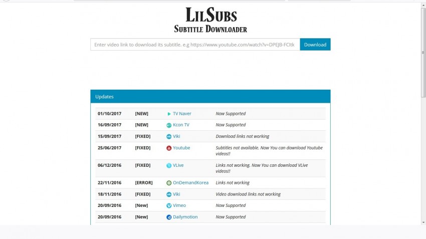 youtube download tool: lilsubs