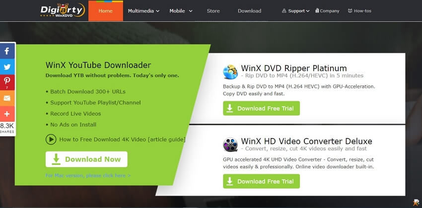 téléchargeur vidéos 4k - WinX YouTube Downloader