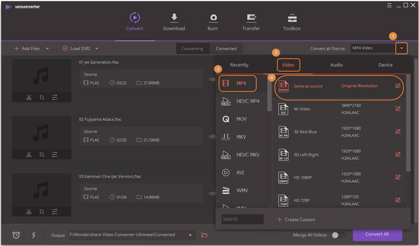 mp4 to flac converter