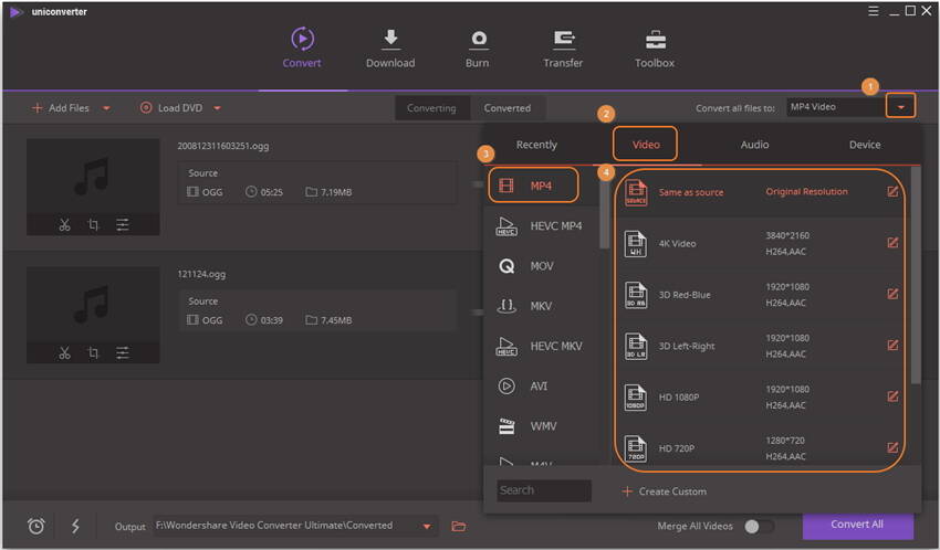 How to Convert OGG to MP4 with Zero Quality Loss