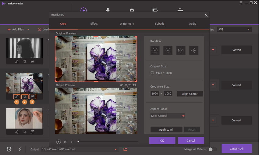 Convert MPG to AVI and Vice Versa