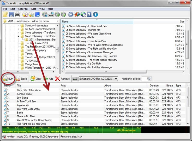 Top 5 Ways to Burn Audio CD in Windows 7/10