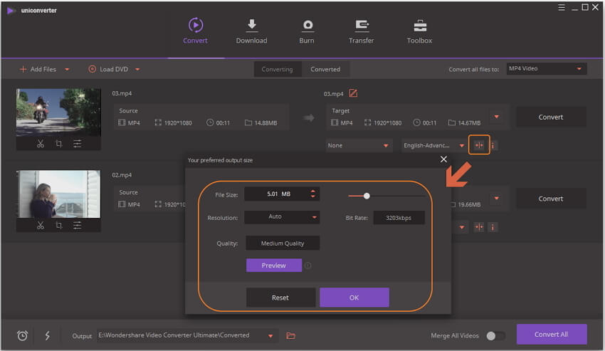 ffmpeg compress video size bit rate