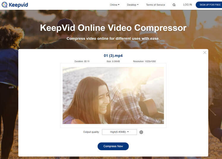 free mp4 compressor - keepvid