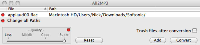 all2mp3 not converting flac