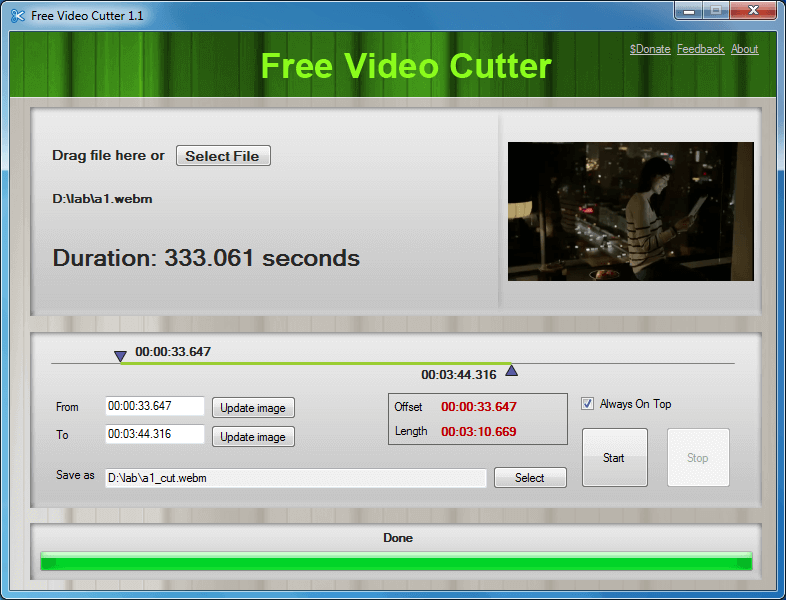 Free Video Cutter