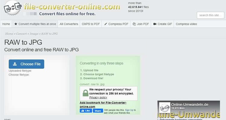 Most Popular Raw To JPEG Converter