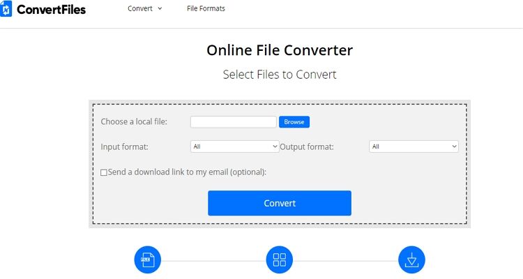 Alternativas on-line do Zamzar - ConvertFiles