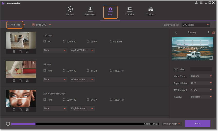 agregue archivos al convertidor pal a ntsc