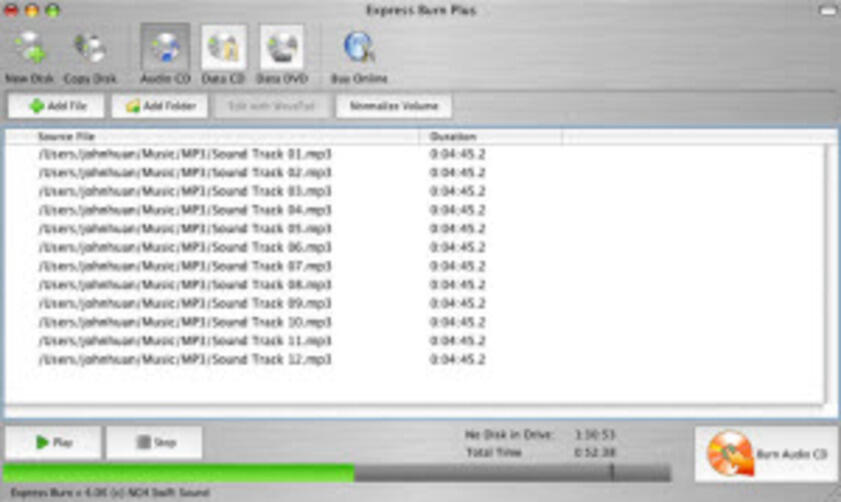 free dvd burnning tool for Mac-express burn