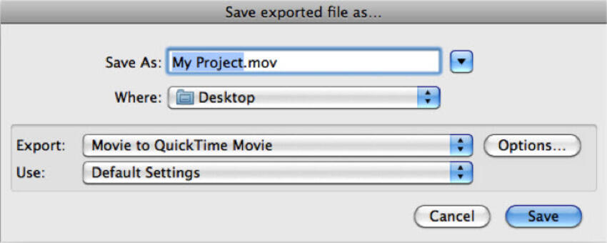 export imovie to dvd