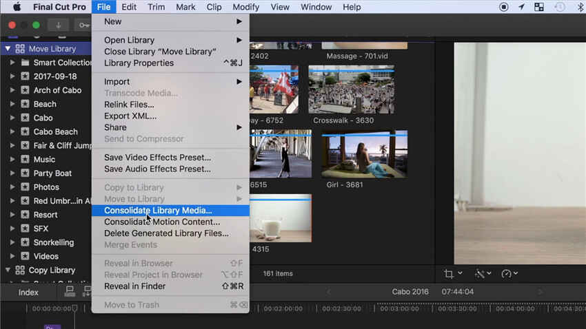 come salvare il progetto Final Cut Pro X.