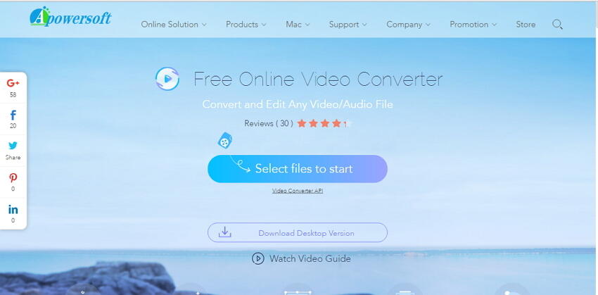 Apowersoft Converter -Convertisseur FLV en MOV en ligne