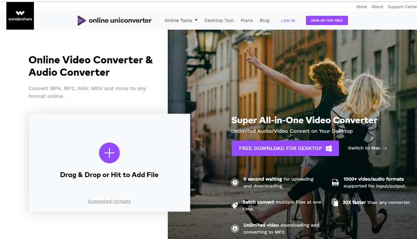 wondershare online gratis video-converter