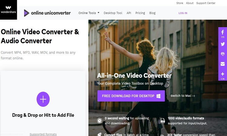 converter filme para imovie online com o Online UniConverter