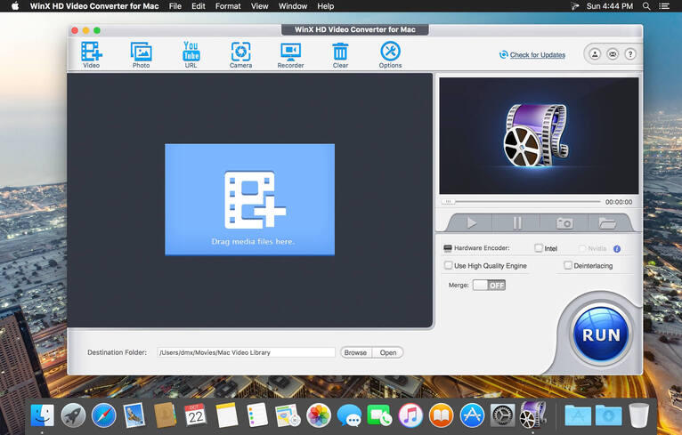 WinX HD Video Converter for Mac