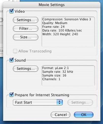 démarrer la compression vidéo mac