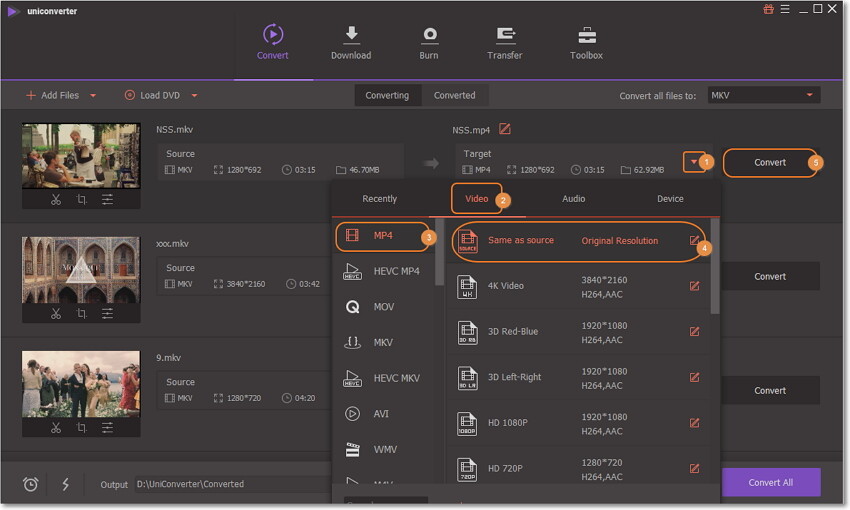 converter mkv para mp4 com legenda - iniciar a conversão