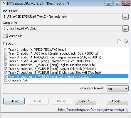 mkv chapter extractor