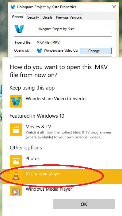 riprodurre mkv in vlc