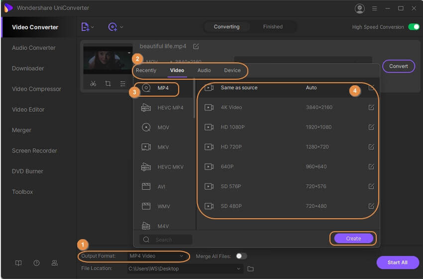 MOV to MP4 Convert MOV Files to MP4 in Top 6 Ways [2020]