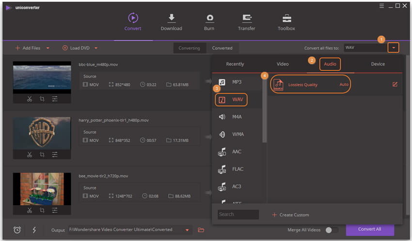 convert mov to wav mac