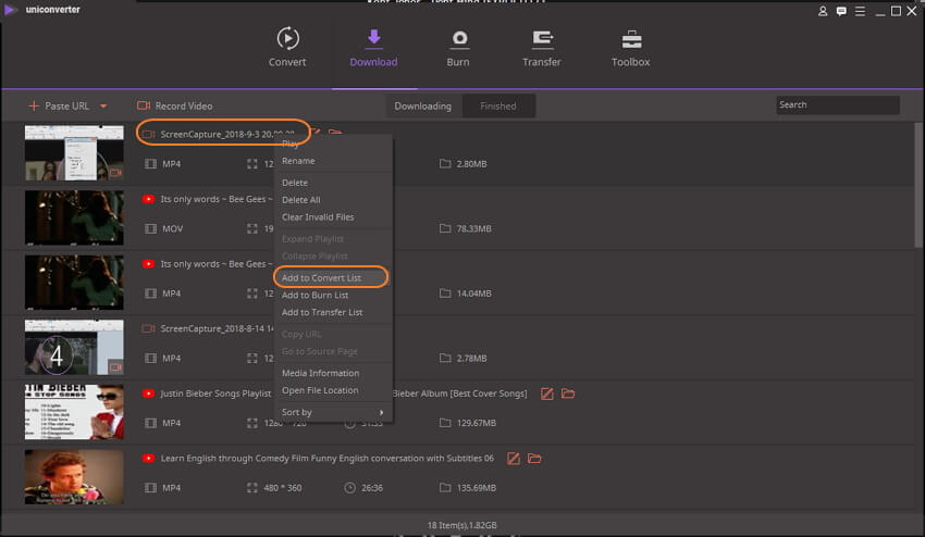 convertir M4V en MOV